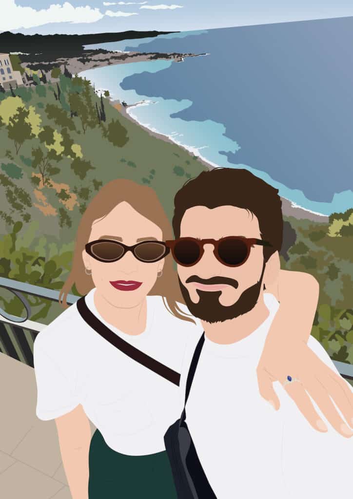 portrait dessin couple