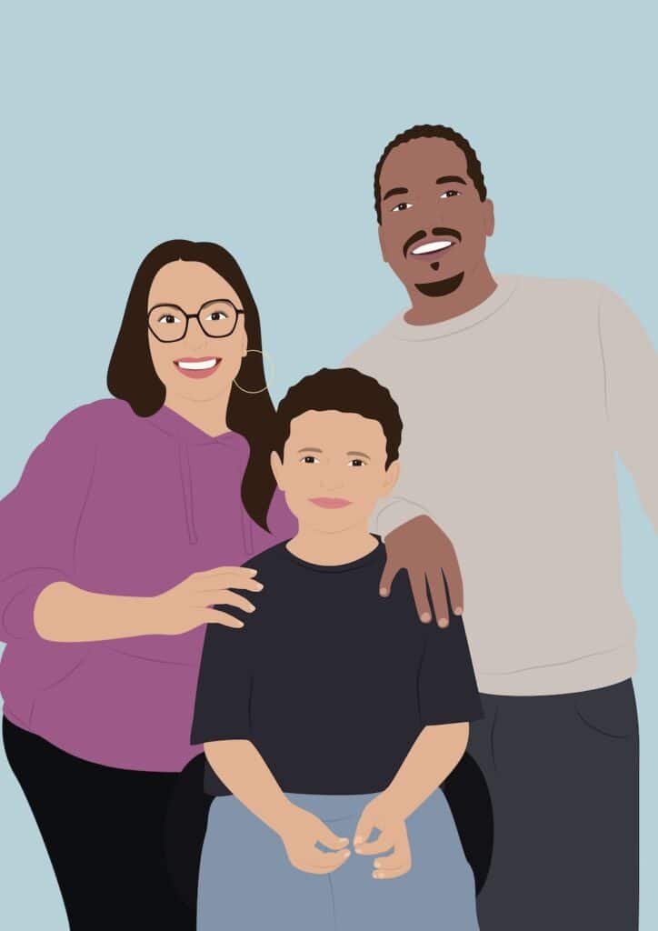 tableau personnalisé famille