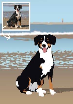 portrait d'animaux d'après photo