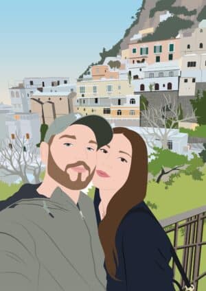 Affiche personnalisée Couple