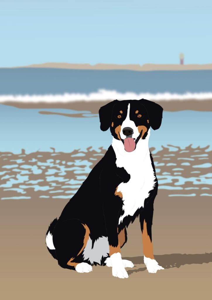 affiche chien personnalisé
