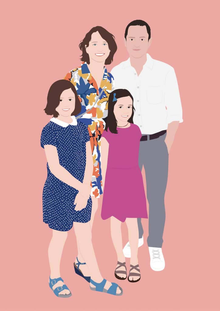 tableau personnalisé famille prénom