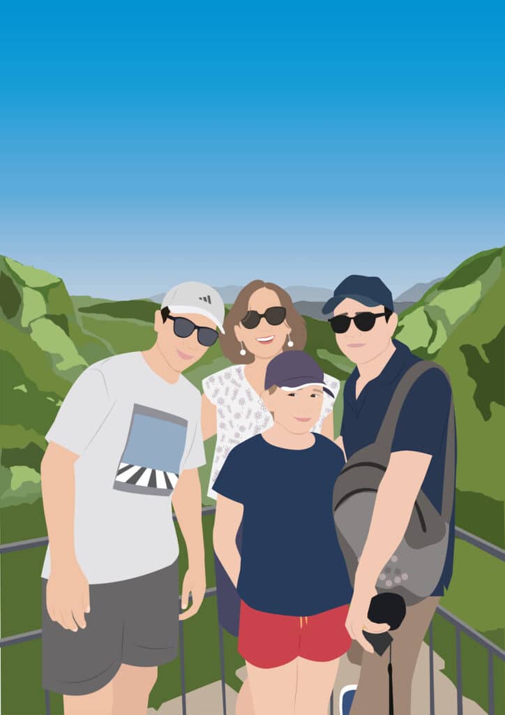 photo dessin famille