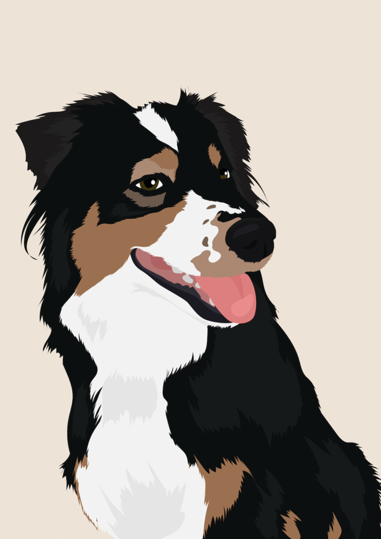 portrait d'animaux d'après photo