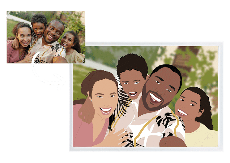 tableau personnalisé famille