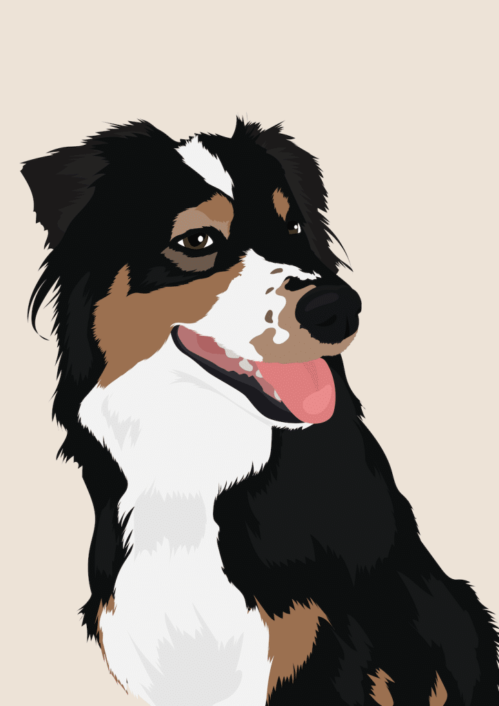 portrait personnalisé chien